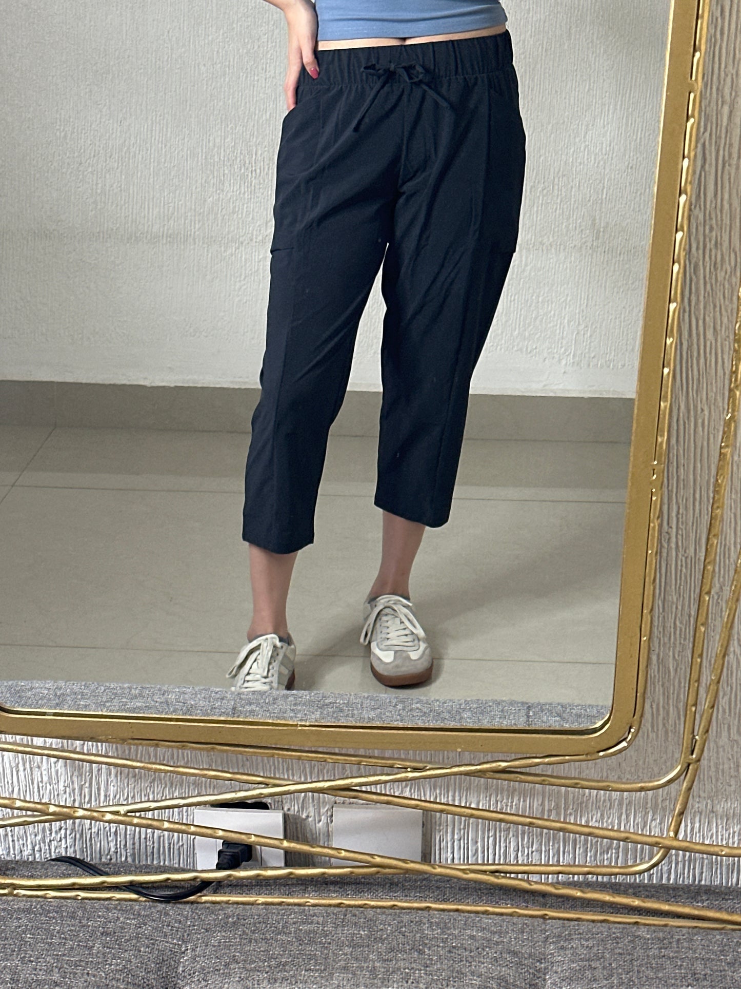 jogger capri negro
