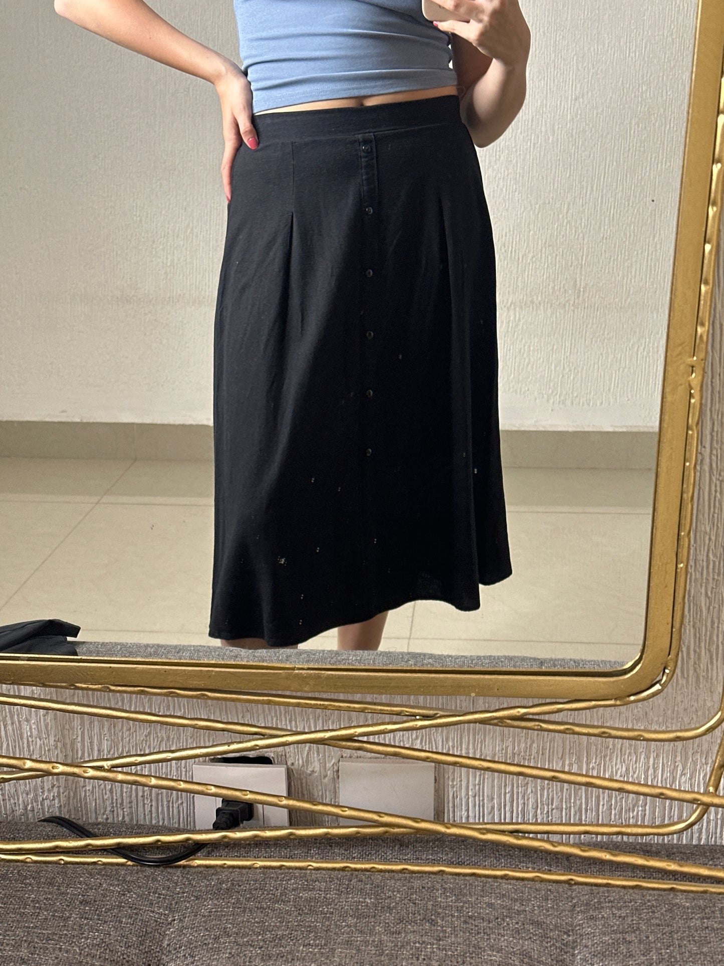Falda midi
